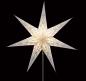 Preview: Curves Batik White - Foldable glowing star, paper poinsettia with 7 points, 60 cm
